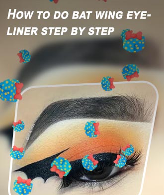 Bat wing eyeliner