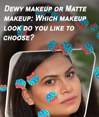 Dewy makeup look