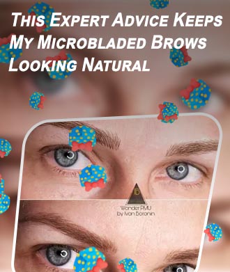 Healed microblading