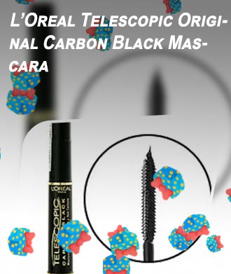 Telescopic carbon black mascara
